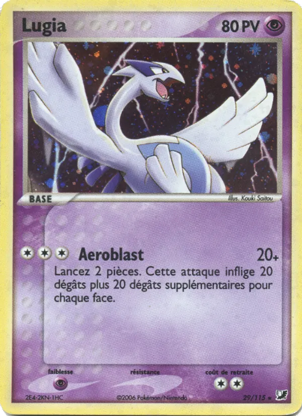 Lugia, EX Forces Cachées Nº 29