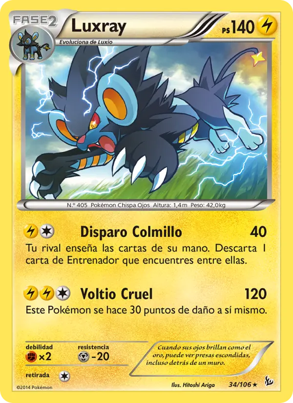 Luxray, Destellos de Fuego No. 34
