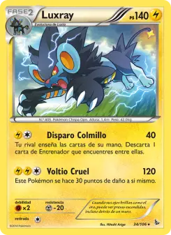 Luxray, Destellos de Fuego No. 34 Normal