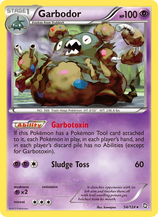 Garbodor, Dragons Exalted Nº 54