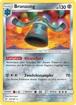Bronzong, Teams Sind Trumpf Nº 101 Normal