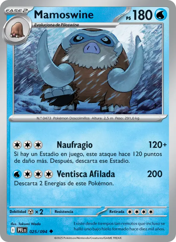 Mamoswine, Fuegos Fantasmales No. 025