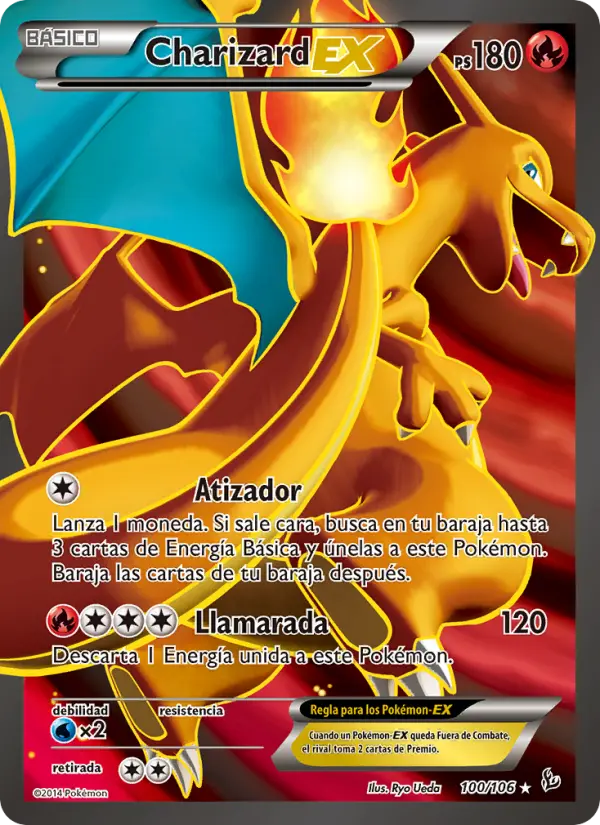 Charizard EX, Destellos de Fuego Nº 100
