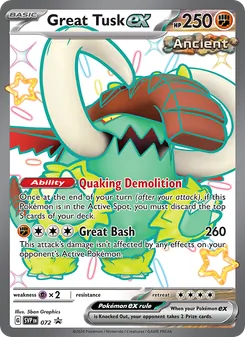 Great Tusk ex, SVP Black Star Promos Nº 072 Holo