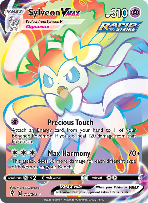 Sylveon VMAX, Evolving Skies Nº 211
