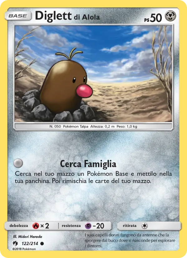 Diglett di Alola, Tuoni Perduti No. 122