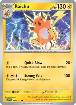 Raichu, Ascended Heroes No. 056 Normal