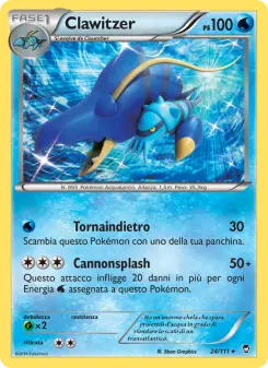 Clawitzer, Colpi Furiosi No. 24 Normal
