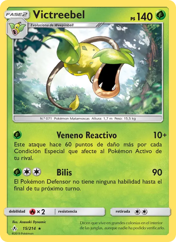 Victreebel, Vínculos Indestructibles Nº 15