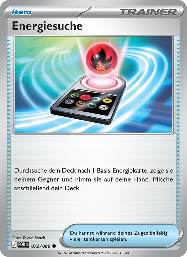 Energiesuche, Optimale Ordnung Nº 072
