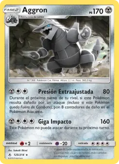 Aggron, Vínculos Indestructibles No. 125 Normal