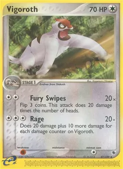 Vigoroth, Ruby & Sapphire No. 47 Normal