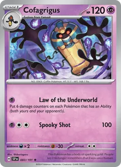 Cofagrigus, Surging Sparks No. 083 Holo