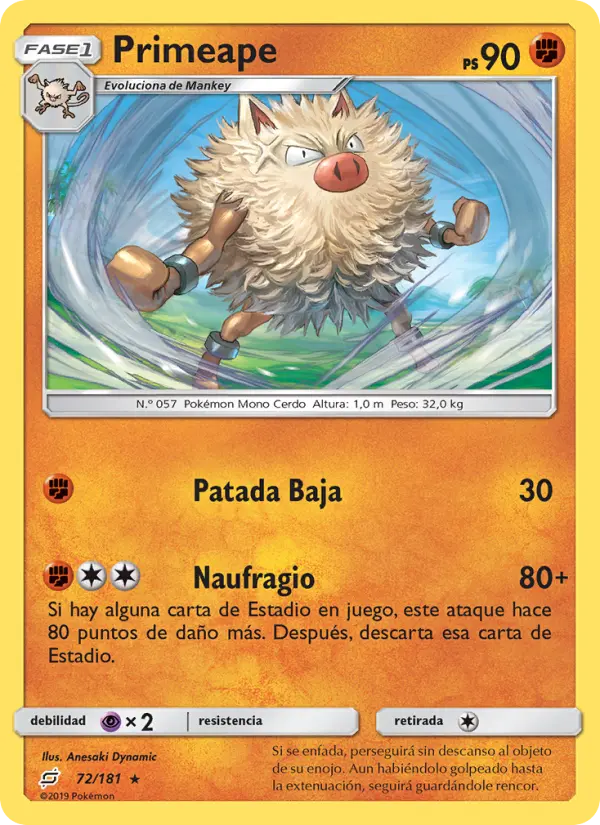 Primeape, Union de Aliados No. 72