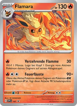 Flamara, SVP Black Star Promos No. 167 Holo