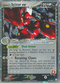 Rocket's Scizor ex, Team Rocket Returns Nº 101 Holo