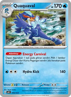Quaquaval, Quaxly & Mimikyu ex No. 004 Normal