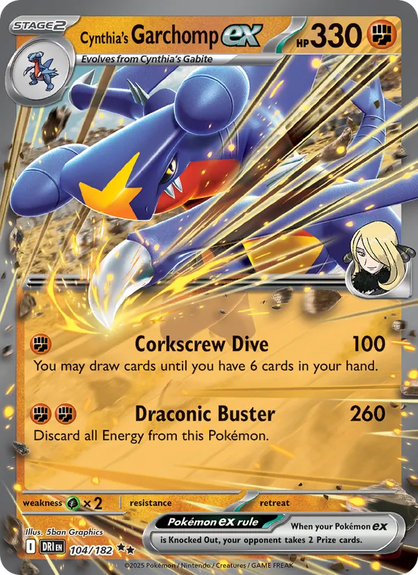 Cynthia's Garchomp ex, Destined Rivals No. 104