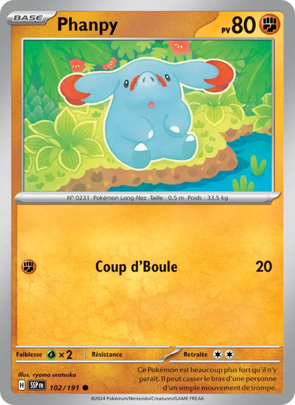 Phanpy, Étincelles Déferlantes No. 102