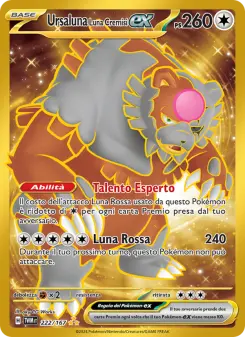 Ursaluna Luna Cremisi-ex, Crepuscolo Mascherato Nº 222 Holo