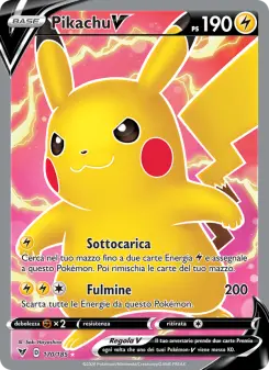 Pikachu V, Voltaggio Sfolgorante No. 170 Holo