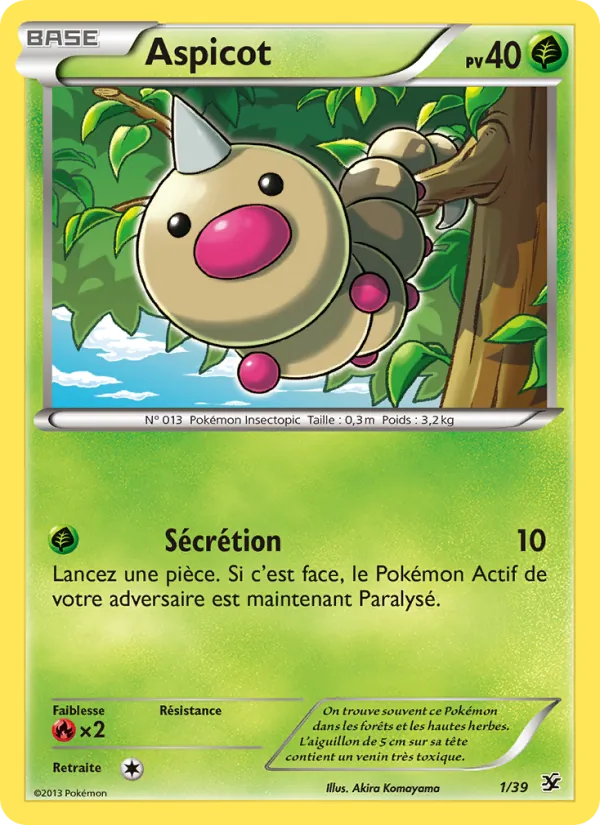 Aspicot, Bienvenue à Kalos No. 1