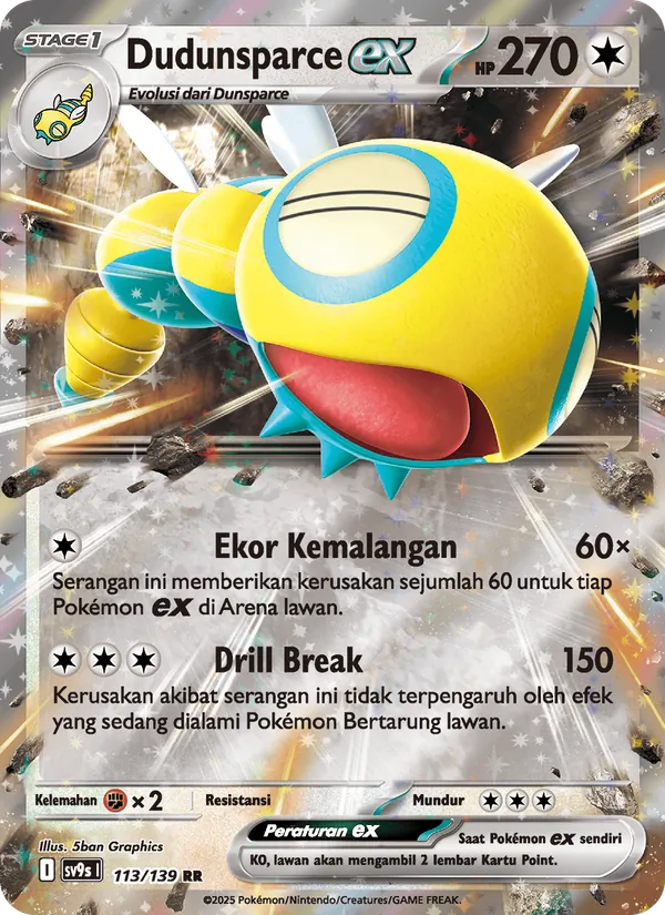 Dudunsparce ex, Ikatan Takdir Nº 113