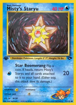 Misty's Staryu, Gym Challenge Nº 92 Normal
