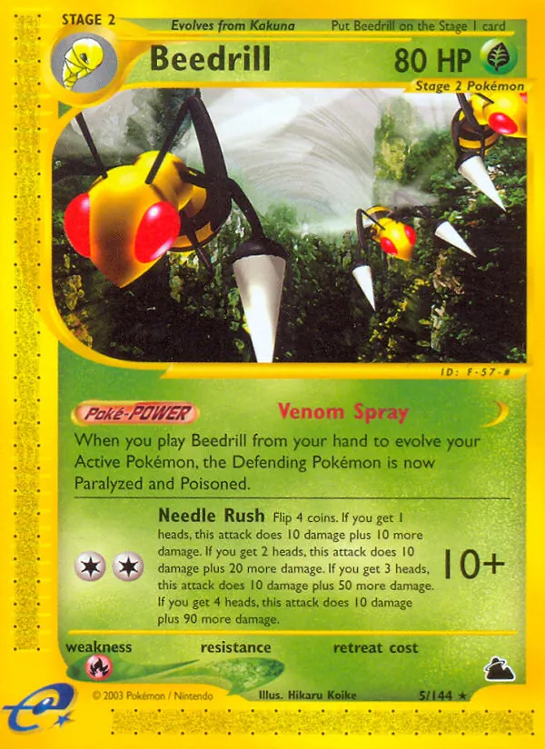 Beedrill, Skyridge Nº 5