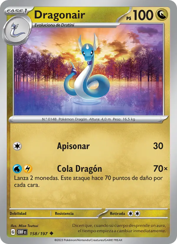 Dragonair, Llamas Obsidianas No. 158