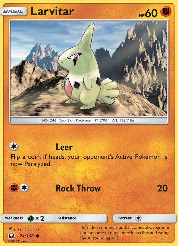Larvitar, Celestial Storm Nº 74