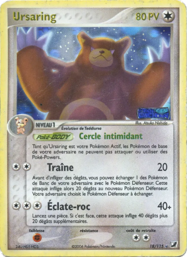 Ursaring, EX Forces Cachées No. 18
