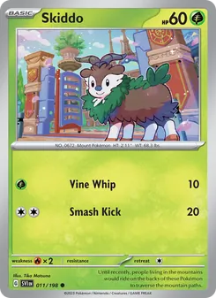 Skiddo, Scarlet & Violet No. 011 Normal