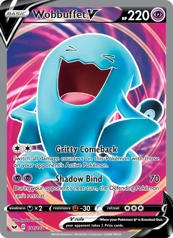 Wobbuffet V, Sword & Shield No. 191
