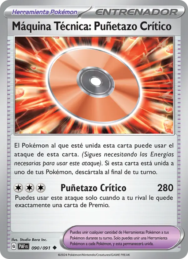 Máquina Técnica: Puñetazo Crítico, Destinos de Paldea No. 090