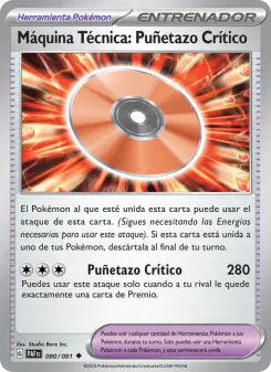 Máquina Técnica: Puñetazo Crítico, Destinos de Paldea No. 090 Normal