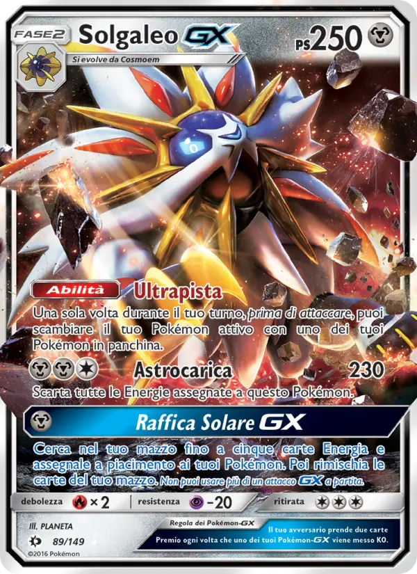Solgaleo GX, Sole e Luna No. 89