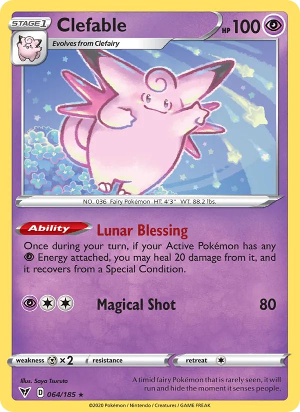 Clefable, Vivid Voltage Nº 64