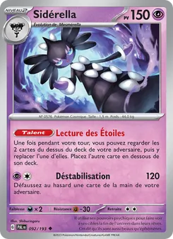 Sidérella, Évolutions à Paldea No. 092 Normal