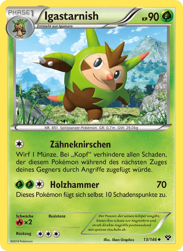 Igastarnish, XY Nº 13