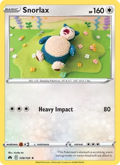 Snorlax, Crown Zenith Nº 109 Normal