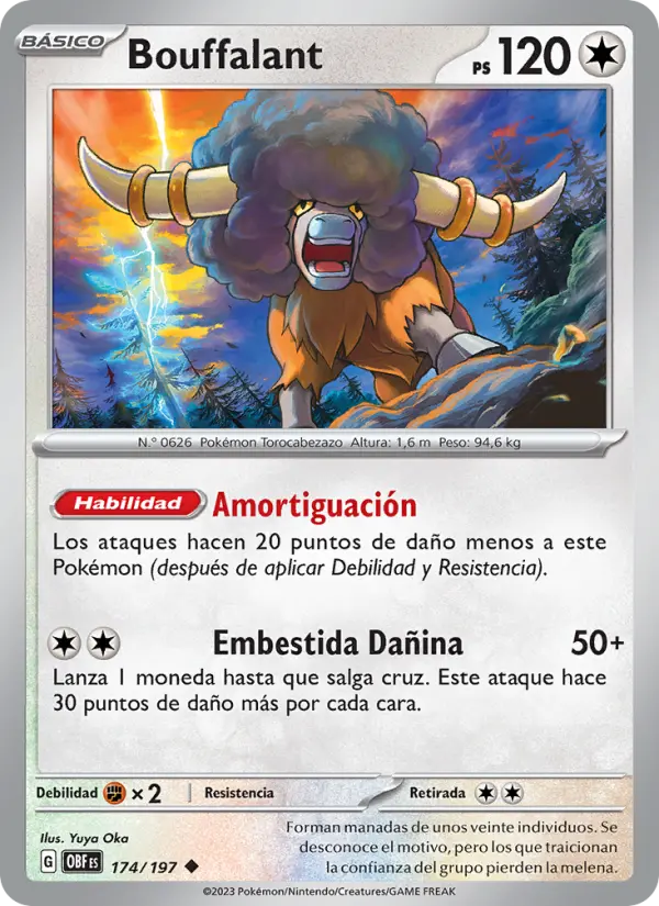 Bouffalant, Llamas Obsidianas No. 174