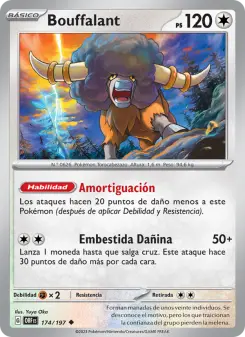 Bouffalant, Llamas Obsidianas Nº 174 Normal