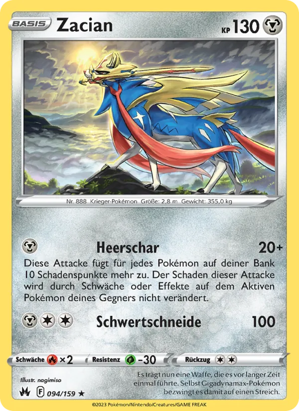 Zacian, Zenit der Könige Nº 094