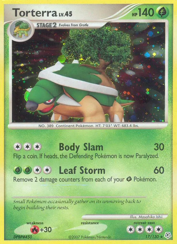 Torterra, Diamond & Pearl Nº 17