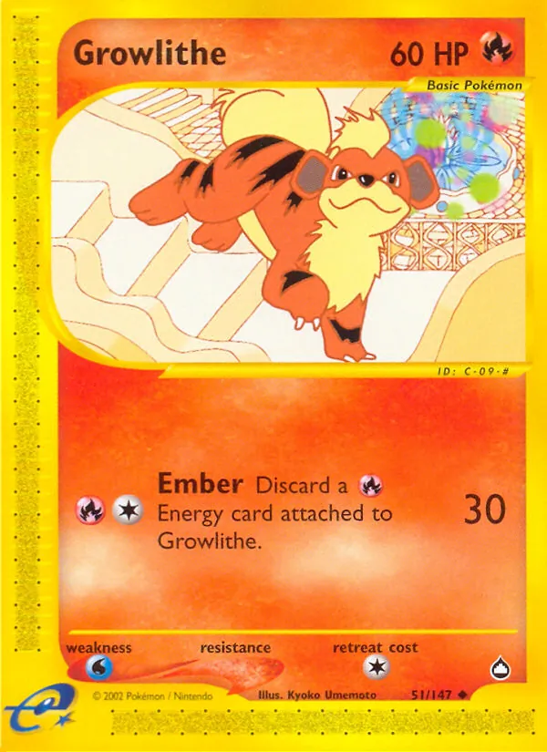 Growlithe, Aquapolis No. 51