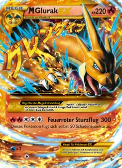 M-Glurak EX, Flammenmeer No. 107 Normal