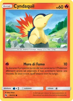 Cyndaquil, Tuoni Perduti Nº 39 Normal