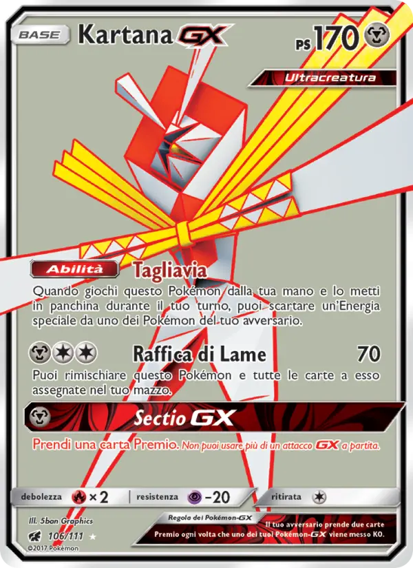 Kartana GX, Invasione Scarlatta Nº 106