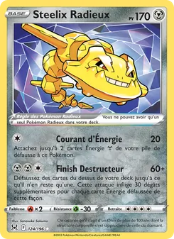 Steelix Radieux, Origine Perdue Nº 124 Holo